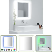 Devenirriche - The Living Store LED-Badspiegel Weiß 40x8,5x37 cm Acryl - LED-Spiegel - Badezimmerspiegel - Acrylspiegel - Weißes Möbelstück Devenirriche - The Living Store LED-Badspiegel Weiß 40x8,5x37 cm Acryl - LED-Spiegel - Badezimmerspiegel - Acrylspiegel - Weißes Möbelstück von DEVENIRRICHE