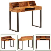 Devenirriche - The Living Store Schreibtisch 110 x 50 x 94 cm Massivholz und Stahl - Vintage Schreibtisch - Holzsreibtisch - Palissander Schreibtisch Devenirriche - The Living Store Schreibtisch 110 x 50 x 94 cm Massivholz und Stahl - Vintage Schreibtisch - Holzsreibtisch - Palissander Schreibtisch von DEVENIRRICHE