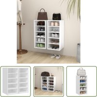 Devenirriche - The Living Store Schuhschränke 2 Stk. Weiß 31,5x35x70 cm Holzwerkstoff - Schuhschrank - Schuhregal - Aufbewahrung - Garderobe Devenirriche - The Living Store Schuhschränke 2 Stk. Weiß 31,5x35x70 cm Holzwerkstoff - Schuhschrank - Schuhregal - Aufbewahrung - Garderobe von DEVENIRRICHE