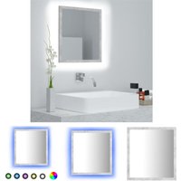 The Living Store LED-Badspiegel Betongrau 40x8,5x37 cm Acryl - Badezimmerwaschtische The Living Store LED-Badspiegel Betongrau 40x8,5x37 cm Acryl - Badezimmerwaschtische von DEVENIRRICHE