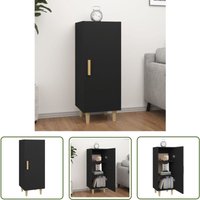 The Living Store Sideboard Schwarz 34,5x34x90 cm Holzwerkstoff - Schreibtisch - Wohnzimmermöbel - Sideboard Schwarz - Holz Sideboard - Regal The Living Store Sideboard Schwarz 34,5x34x90 cm Holzwerkstoff - Schreibtisch - Wohnzimmermöbel - Sideboard Schwarz - Holz Sideboard - Regal von DEVENIRRICHE