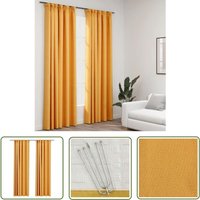 The Living Store Verdunkelungsvorhänge Haken Leinenoptik 2 Stk. Gelb 140x245cm - Verdunkelungsvorhänge - Leinenlook - Gelbe Vorhänge The Living Store Verdunkelungsvorhänge Haken Leinenoptik 2 Stk. Gelb 140x245cm - Verdunkelungsvorhänge - Leinenlook - Gelbe Vorhänge von DEVENIRRICHE