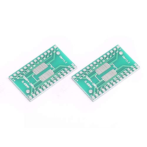 DEVMO SO28 SOP28 SSOP28 TSSOP28 SOIC28 auf DIP28 Adapterplatte, 2 Stück von DEVMO