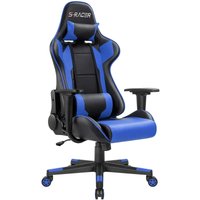Devoko - Gamer Sessel, Gaming Bürostuhl mit hoher Rückenlehne, Blau von DEVOKO