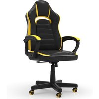 Devoko - Gaming Stuhl Bürostuhl Drehstuhl Computerstuhl Schreibtischstuhl Ergonomischer Chefsessel pu, Gelb - Gelb von DEVOKO