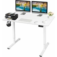 Schreibtisch Höhenverstellbar Elektrisch,Stehschreibtisch mit Memory-Steuerung Technologie,120 x 60 cm Weiß - Weiß - Devoko von DEVOKO