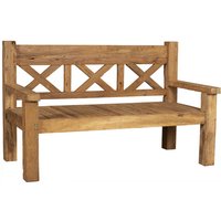 DEVRIES Bank, Holz, 3-Sitzer, BxHxT: 163 x 99 x 82 cm - braun von DEVRIES