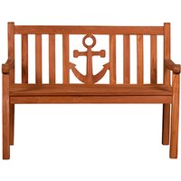 DEVRIES Bank, Teak, 2-Sitzer, BxHxT: 120 x 89 x 60 cm - braun von DEVRIES