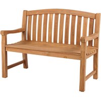 DEVRIES Bank, Teak, 2-Sitzer, BxHxT: 120 x 94 x 57 cm - braun von DEVRIES