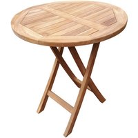 DEVRIES Beistelltisch »Woodie«, BxHxT: 70 x 75 x 70 cm, Tischplatte: Teakholz - braun von DEVRIES
