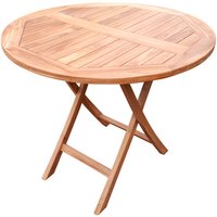 DEVRIES Gartentisch »Woodie«, BxHxT: 90 x 75 x 90 cm, Tischplatte: Teakholz - braun von DEVRIES