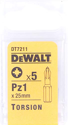 DEWALT Bits PZ 1 x 25mm Torsion (5 Stk.) von Dewalt