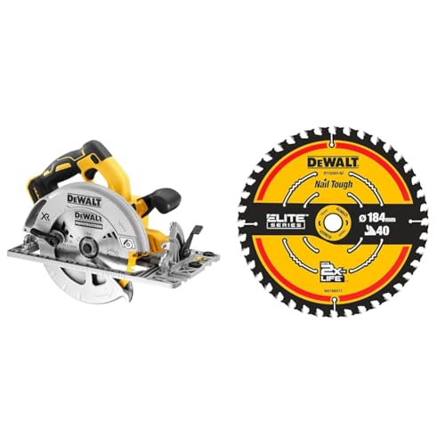 DCS572NT-XJ - Sierra Circular sin escobillas XR 18V cargador/batería + Suitable Power Tool Accessory von DEWALT