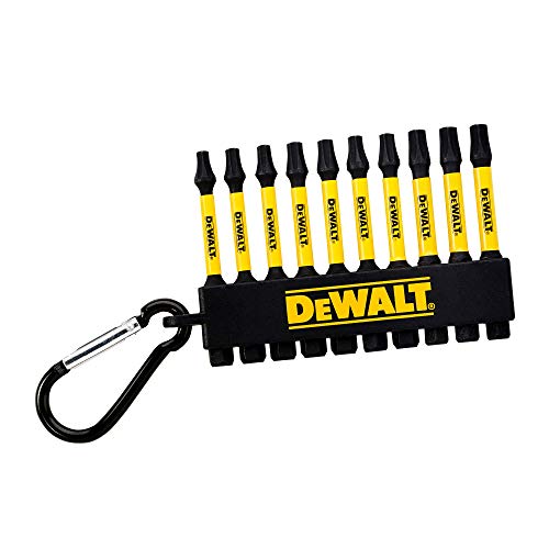 DEWALT DT7275-QZ Key Ring Mix Torx 10-tlg, Schwarz/Gelb, 9.2 x 5.8 x 1.8 cm von DEWALT