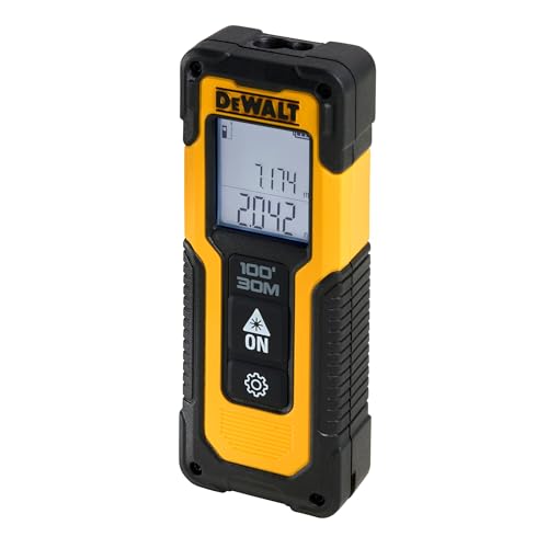 Dewalt Laser-Distanzmesser DWHT77100 (0,2 bis 30m Reichweite, Laserklasse 2, Messtoleranz: +/- 3 mm / 10 m, Längen-, Flächen, Volumen- & Pythagoras-Messungen, einfache Bedienung) Dewalt Laser-Distanzmesser DWHT77100 (0,2 bis 30m Reichweite, Laserklasse 2, Messtoleranz: +/- 3 mm / 10 m, Längen-, Flächen, Volumen- & Pythagoras-Messungen, einfache Bedienung) von DEWALT