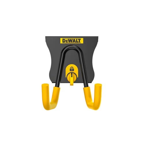 DEWALT DWST82805-1 Kurzer Standard-Werkzeugaufbewahrungshaken – ideal zum Aufhängen von Werkzeugen, Kabeln, Schläuchen und mehr in Werkstätten, Garagen oder Kellern von DEWALT