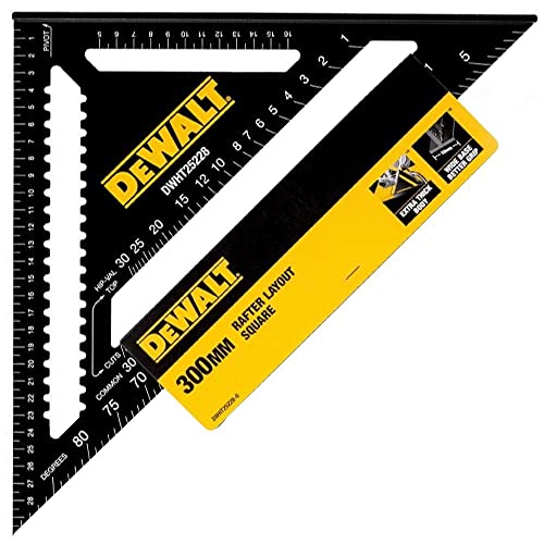 DEWALT Dewa Speed Square-Anschlagwinkel 30cm DWHT25228-0, Schwarz von DEWALT