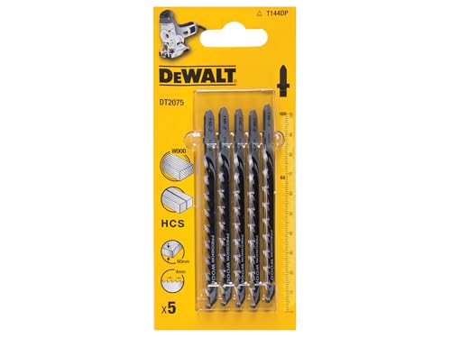 DeWALT 5er Pack HCS-Holzstichsägeblätter DT2075 T-Aufnahme 100-68mm T144DP von DEWALT