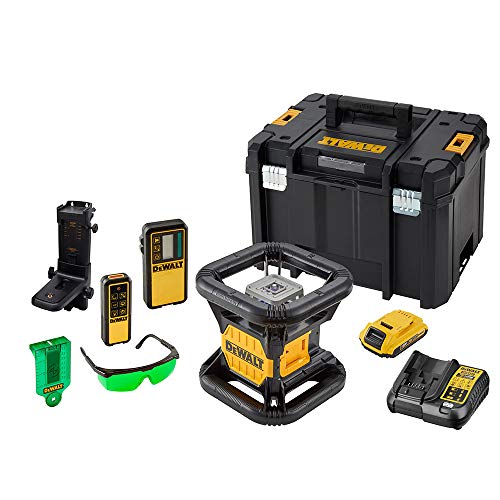 DeWalt Laser rotante con raggio verde di alta visibilità e batteria ricaricabile da 18V. von DEWALT