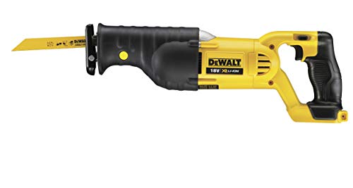 DEWALT 18 Volt Akku-Säbelsäge DCS380N (elektronische Motorbremse, werkzeugloser Sägeblattwechsel, schwenkbarer Sägeschuh, elektronische Hubzahlregulierung, Lieferung ohne Akku und Ladegerät) von DEWALT