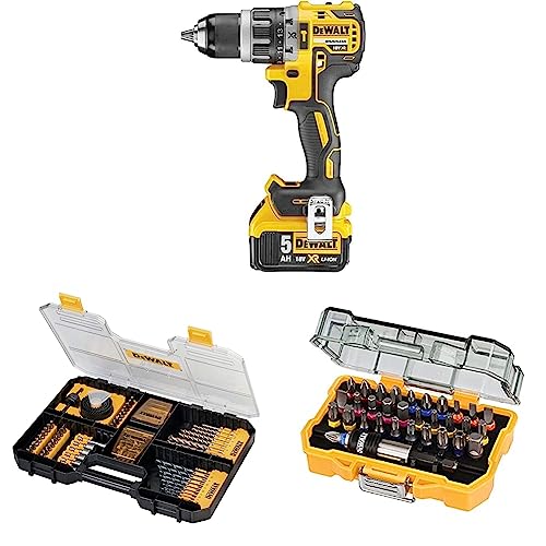 DeWalt Akku-Schlagbohrschrauber & TSTAK Universalset/MaxiSet & 32-tlg. Schrauberbit-Set von DEWALT