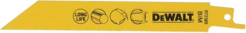 DeWalt BI-Metall Metallsäbelsägeblätter (Gesamtlänge: 152 mm, Zahnteilung: 1.1 mm, feine Schnitte in Stahlblech, Rohren und Profilen bis 1.5 mm) DT2385 von DEWALT