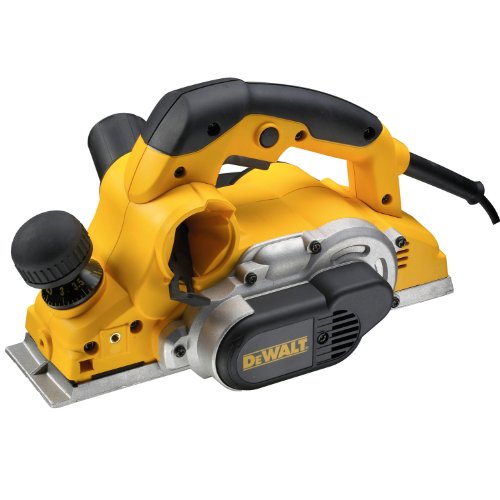 DEWALT Elektrischer Hobel D26500K mit großer Messerwelle - präzise hobeln auch in hartem Holz – 82mm Hobelbreite – 1050W – Elektrohobel mit Wendemesser, Falztiefen- & Parallelanschlag Koffer u.v.m von Dewalt