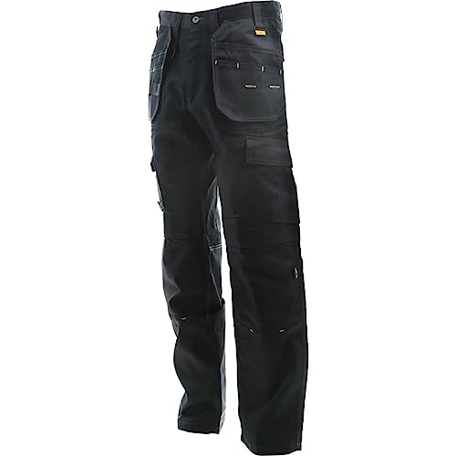 DeWalt Herren Arbeitshosen, Pro Tradesman Work Trouser, 42W x 33L, schwarz von DEWALT