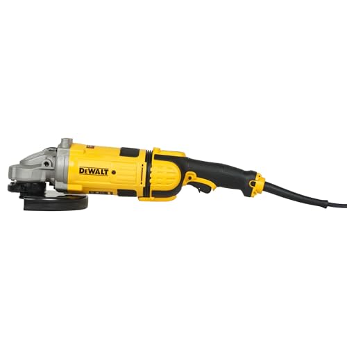 Dewalt 230 mm Winkelschleifer DWE4579 (2.600 Watt, Epoxidharz geschützte Motorwicklung, Überlastungsschutz, Sanftanlauf, vibrationsgedämpfter drei-Postions-Zusatzhandgriff, M14 Spindel) von DEWALT