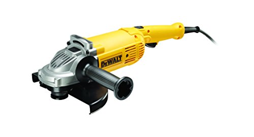 DeWalt Winkelschleifer (2.200 W, 230 mm Scheiben-ø, Leerlaufdrehzahl 6.600 min-1, für alle Standard-Trenn,- Schleif- und Schrupparbeiten inkl. Schutzhaube, Zusatzhandgriff und Zubehör) DWE494, Gelb;schwarz von DEWALT