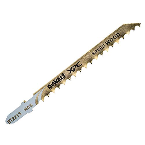 DeWalt XPC Holzstichsägeblätter (100-70-3.1 mm, max. Schnitttiefe 60 mm, HCS (Speed Wood) T-Aufnahme) DT2213 von DEWALT