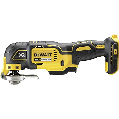 Dewalt 18 Volt oszillierendes Akku Multi-Tool DCS355NT (bürstenloser Motor, werkzeugloser Zubehörwechsel, LED, Multifit-Adapter, inkl. 29-tlg. Zubehör-Set, Lieferung ohne Akku u. Ladegerät) Dewalt 18 Volt oszillierendes Akku Multi-Tool DCS355NT (bürstenloser Motor, werkzeugloser Zubehörwechsel, LED, Multifit-Adapter, inkl. 29-tlg. Zubehör-Set, Lieferung ohne Akku u. Ladegerät) von DEWALT
