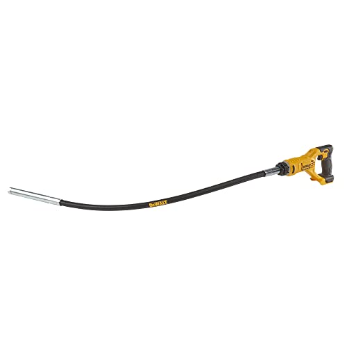 DEWALT 18 Volt Akku-Betonverdichter (0 - 15.000 min-1 Schwingungen, 28,6 mm Vibrationsdurchmesser, 1,2 m flexibler Gummischaft, Lieferung ohne Akku und Ladegerät) DCE531N von DeWalt