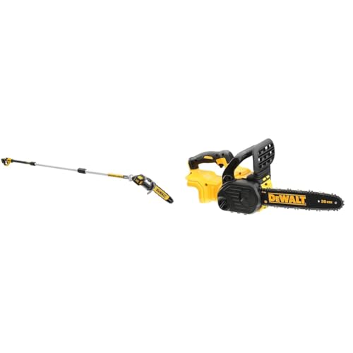 Dewalt 18V Akku-Hochentaster DCMPS567N & 18V XR Akku-Kettensäge DCM565N von DEWALT