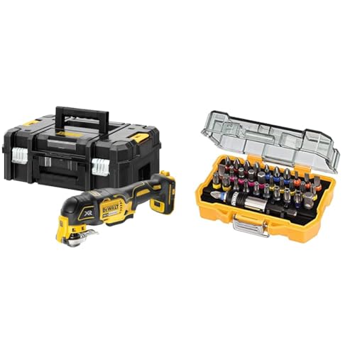 Dewalt 18V oszillierendes Akku-Multi-Tool DCS356NT & 32-tlg. Schrauberbit-Set von DEWALT