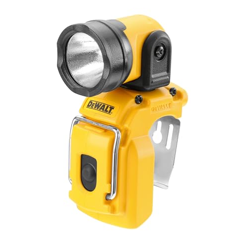 Dewalt Akku LED-Lampe DCL510N (für 12V und 10,8V XR-Akkus, 110 Lumen, ca. 10 Std. Leuchtdauer (mit 2Ah-Akku), Lampenkopf vertikal und horizontal um 180° drehbar, Lieferung ohne Akku und Ladegerät) von Dewalt