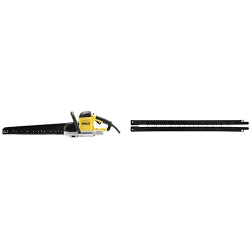 Dewalt Alligator säge (1700 W, 430 mm) DWE398-QS + Alligator- Spezialsägeblätter (Arbeitslänge 430 mm, Zahnmaterial: HM) DT2976 von DeWalt