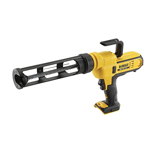 Dewalt 18 Volt Akku-Kartuschenpistole DCE560N (für 300 – 310 ml Kartuschen, hoher Auspressdruck von 454 kg, Vollmetall-Getriebe, präzise Regulierung der Auspressmenge, ohne Akku und Ladegerät) von Dewalt