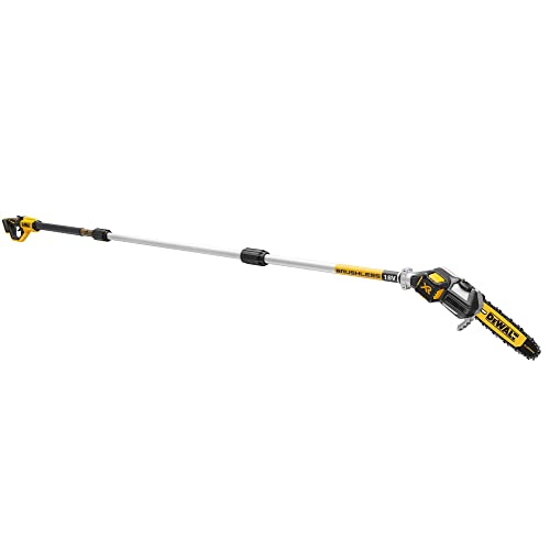 Dewalt 18V Akku-Hochentaster DCMPS567N (bürstenlos, bis zu 3 Meter Arbeitslänge, Schwertlänge 20cm, automatische Kettenschmierung, inkl. Zubehör, Lieferung ohne Akku & Ladegerät) von DEWALT