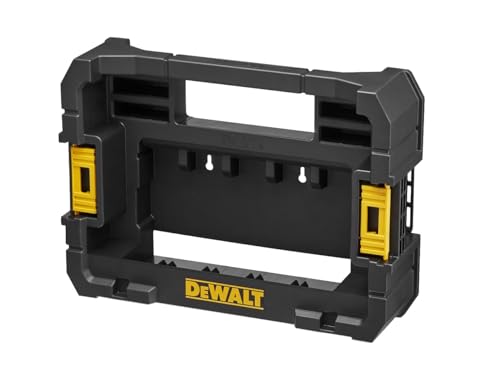 Dewalt TSTAK Caddy DT70716 (für bis zu 4 Tic Tac Boxen und 5 kleine ToughCases, kompatibel mit den Aufbewahrungssystem T-Stak, eingebauter Tragegriff) von DEWALT