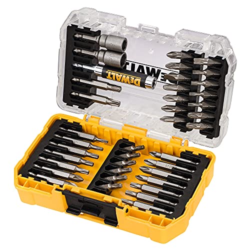 DEWALT Bit-Set 40-tlg., Schwarz/Gelb, 22.3 x 22.3 x 4.2 cm von DeWalt