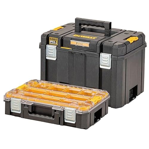Dewalt IP54 TSTAK Deep Box und Organizer Bundle von DEWALT