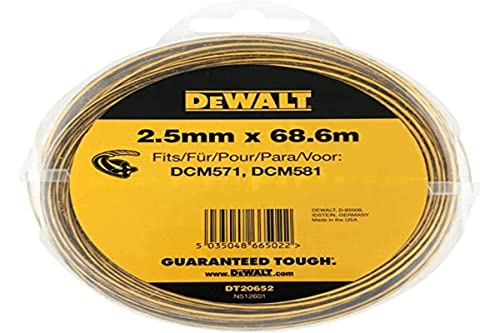 Dewalt Trimmerfaden/faden f眉r 54V Akku-Motorsense DT20652 (2,5 mm Durchmesser, L盲nge 68,6 m, 1 St眉ck) von DeWALT