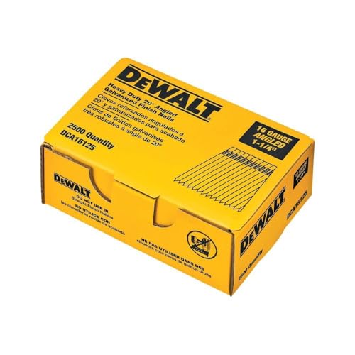 Dewalt dca16125 1–1/4-Zoll von 16 Gauge 20-degree Finish Nail (2.500 Pro Box) von DEWALT