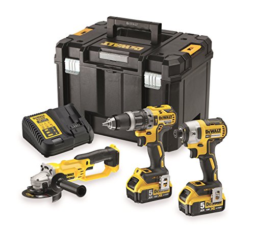 Dewalt dck383p2t-qw Kit Set 3 Werkzeuge 18 V – Bohrmaschine Compact – Schlagschrauber und Winkelschleifer Dewalt dck383p2t-qw Kit Set 3 Werkzeuge 18 V – Bohrmaschine Compact – Schlagschrauber und Winkelschleifer von DEWALT
