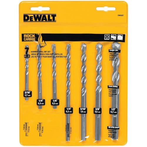 Dewalt dw5207 7-teilig Premium Percussion Steinbohrer Set von DeWalt