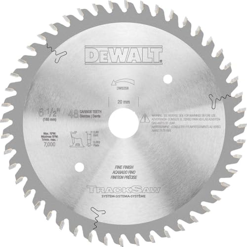 Dewalt dw5258 6–1/2 by 48T Ultra feine nachbearbeiten tracksaw Klinge von DeWalt