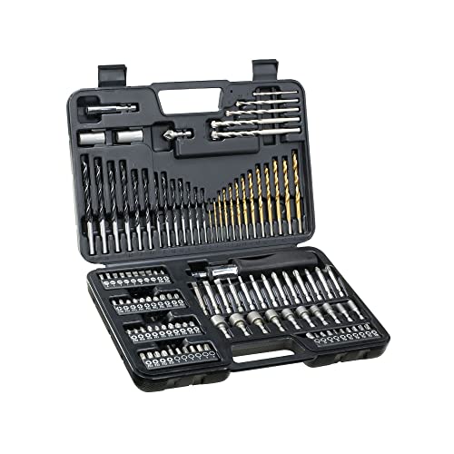 DEWALT Juego de 109 Piezas para Atornillar y Taladrar; 13 X Brocas para Madera 3-8mm, 13 X Brocas para metal 1.5-6.5mm, 5 X Brocas para Mampostería 3-10mm, Atornillador von Dewalt