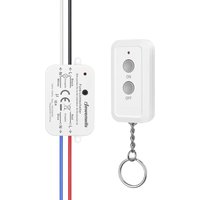 DEWENWILS Funkschalter, Funk-Wandsender 230V, 2300W, Wandschalter mit Sender, 30M Reichweite, Kabellos Funk Lichtschalter Set für Lampe, Keine von DEWENWILS