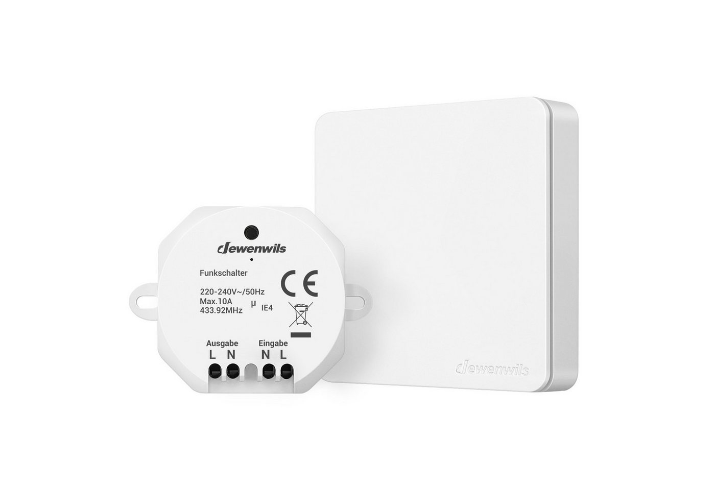 DEWENWILS Licht-Funksteuerung Funkschalter-Set, für Wohnzimmer, Schlafzimmer, Küche, Kinderzimmer, Innenraum, 1-tlg. DEWENWILS Licht-Funksteuerung Funkschalter-Set, für Wohnzimmer, Schlafzimmer, Küche, Kinderzimmer, Innenraum, 1-tlg. von DEWENWILS
